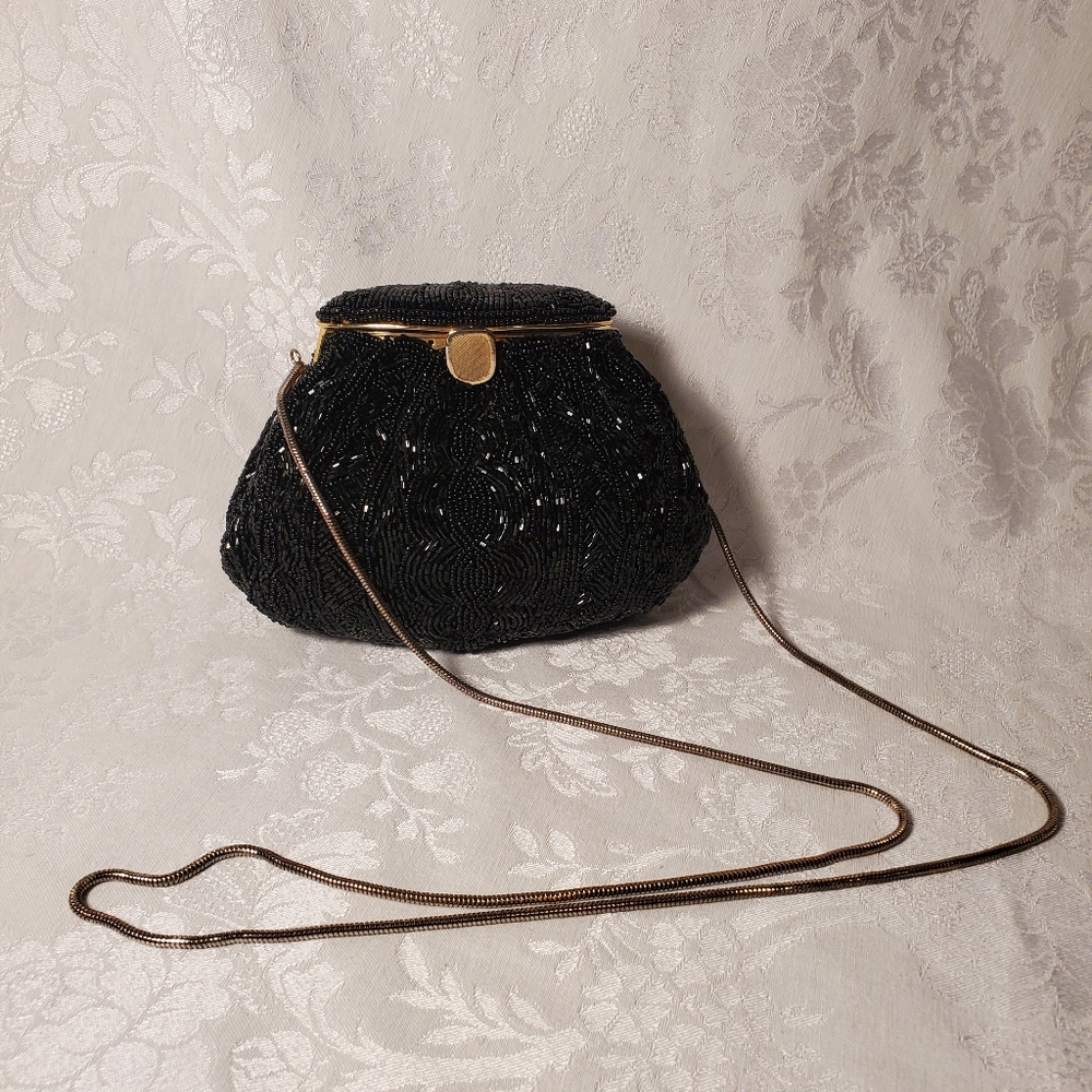 Nordstrom Vintage black Beaded Purse FIRM PRICE